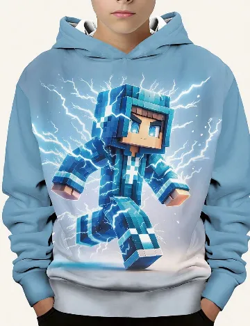 Hanorac Shein Kids, albastru