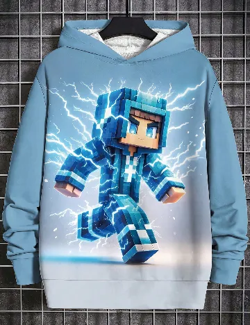 Hanorac Shein Kids, albastru