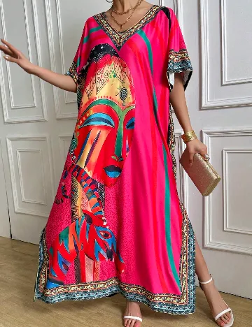 Rochie de plaja SHEIN, mix culori