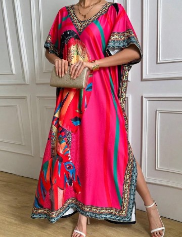 Rochie de plaja SHEIN, mix culori