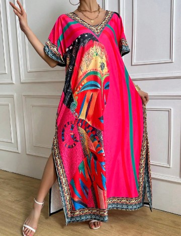 Rochie de plaja SHEIN, mix culori