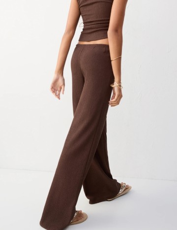 Pantaloni Pull&Bear, maro