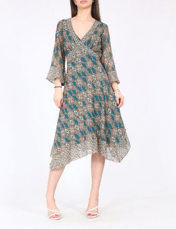 Rochie medie Marks and Spencer, verde/maro