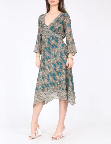 Rochie medie Marks and Spencer, verde/maro