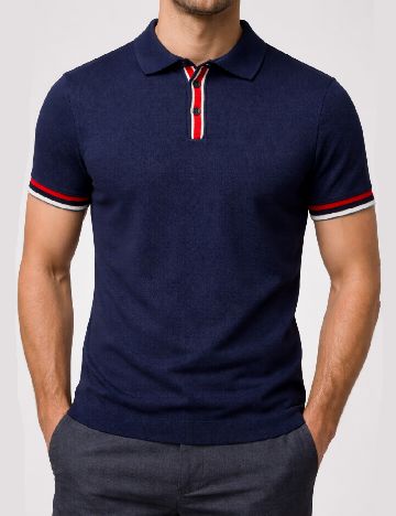 Tricou River Island, bleumarin