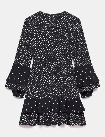 Rochie scurta Mint Velvet, alb/negru