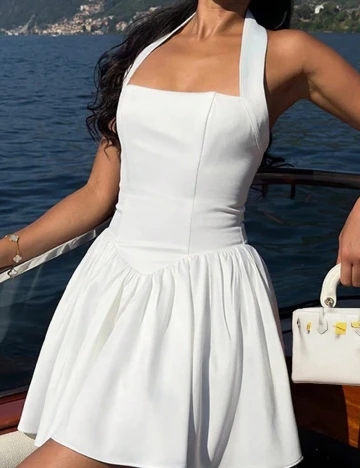 Rochie scurta SHEIN, alb