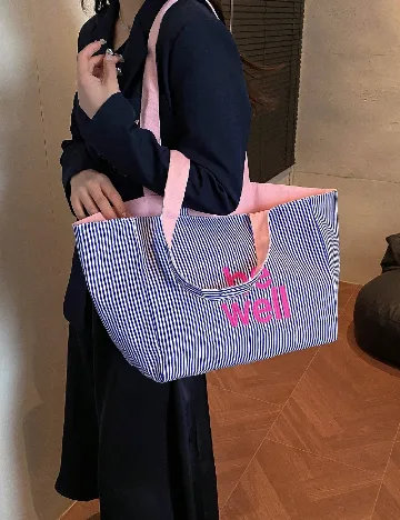 Geanta SHEIN, albastru/roz