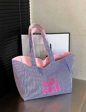 Geanta SHEIN, albastru/roz