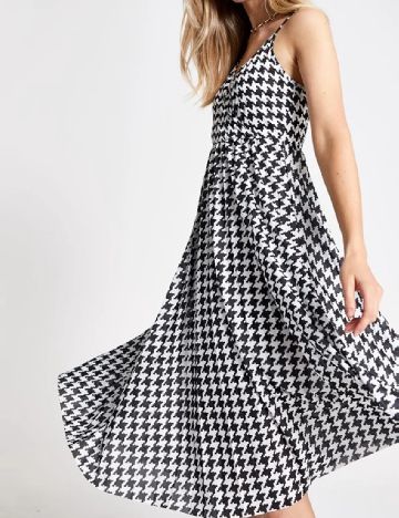 Rochie scurta River Island, alb/negru