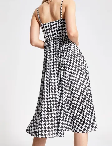 Rochie scurta River Island, alb/negru