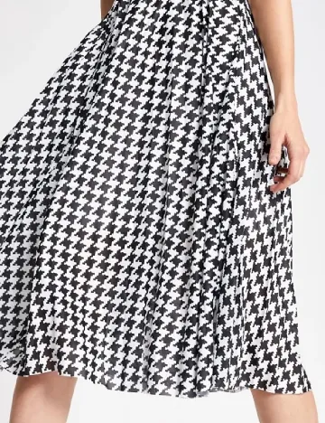 Rochie scurta River Island, alb/negru