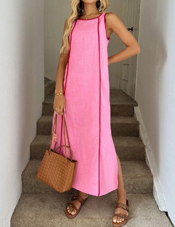 Rochie lunga Emery Rose, roz