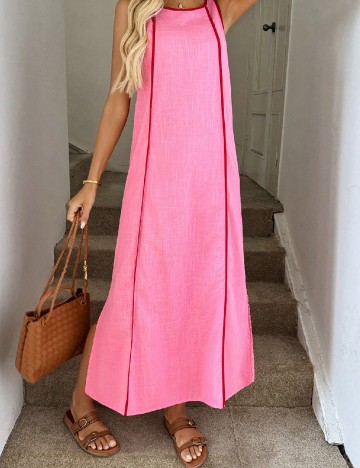 Rochie lunga Emery Rose, roz