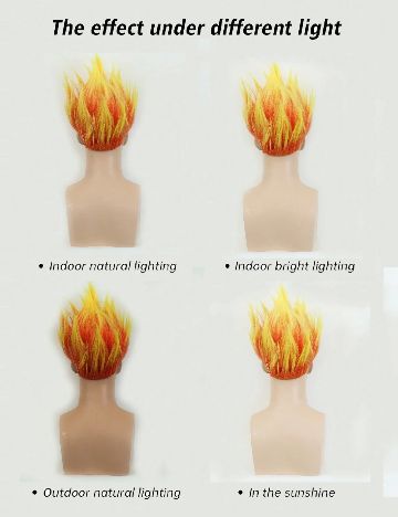 Peruca SHEIN, portocaliu