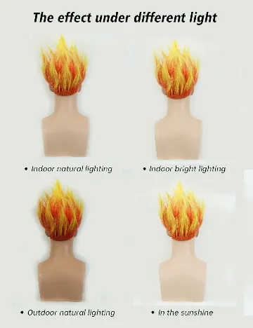 Peruca SHEIN, portocaliu