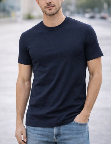 Tricou River Island, bleumarin