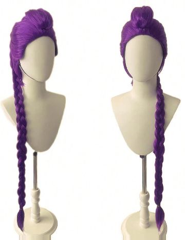 Set peruca si extensie de par SHEIN, mov