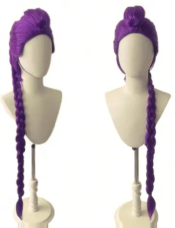 Set peruca si extensie de par SHEIN, mov