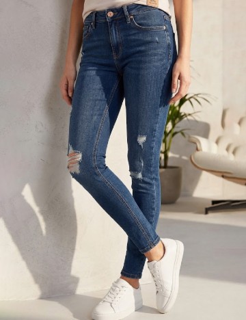 Blugi River Island, albastru