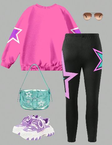 Compleu Shein Kids, mix culori