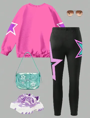 Compleu Shein Kids, mix culori