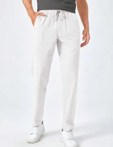 Pantaloni SHEIN, alb