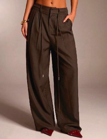 Pantaloni SHEIN, maro