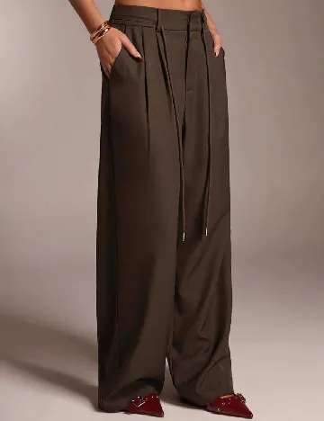 Pantaloni SHEIN, maro