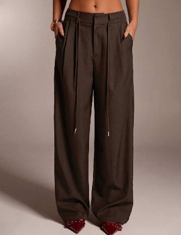 Pantaloni SHEIN, maro