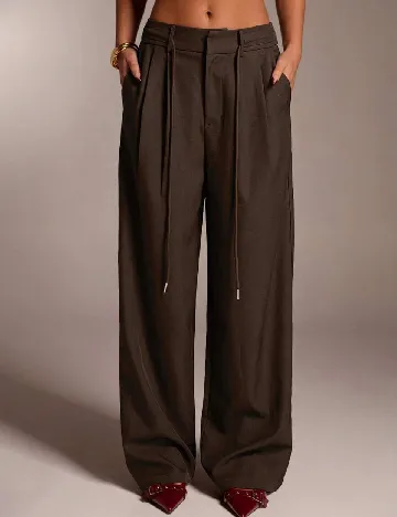 Pantaloni SHEIN, maro