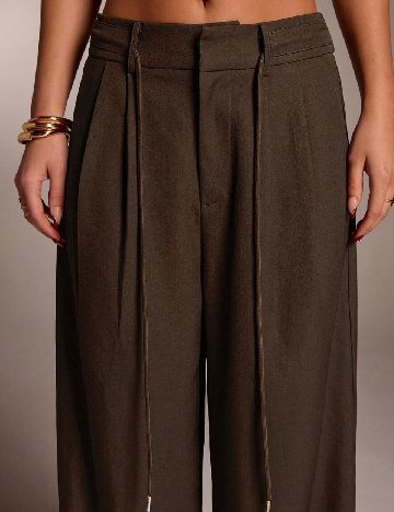 Pantaloni SHEIN, maro