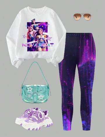 Compleu Shein Kids, mix culori