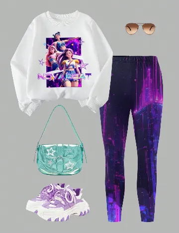 Compleu Shein Kids, mix culori