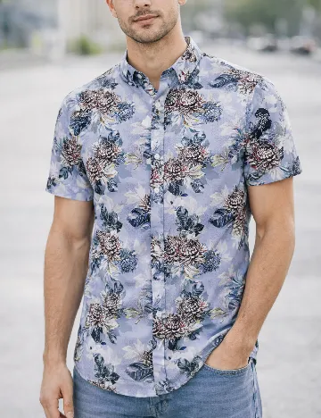 Camasa River Island, albastru