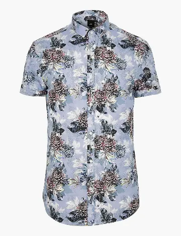 Camasa River Island, albastru