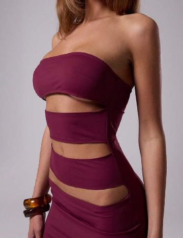 Rochie lunga Musera, pruna