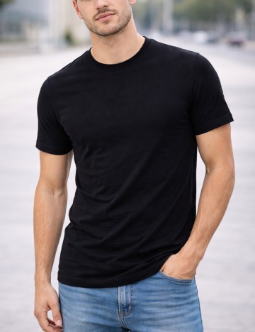 Tricou River Island, negru