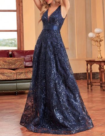 Rochie lunga SHEIN, bleumarin