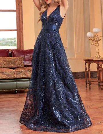 Rochie lunga SHEIN, bleumarin