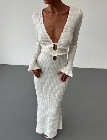 Rochie lunga SHEIN, ecru