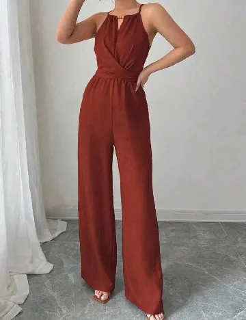 Salopeta SHEIN, caramiziu