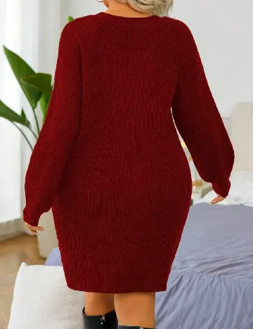 Rochie scurta SHEIN CURVE, rosu