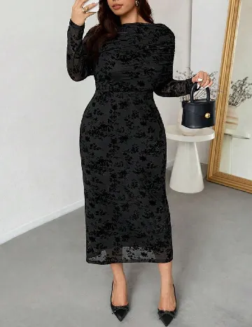 Rochie medie SHEIN CURVE, negru