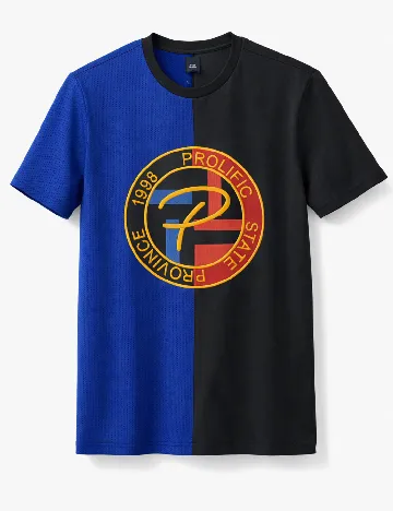 Tricou River Island, negru/albastru