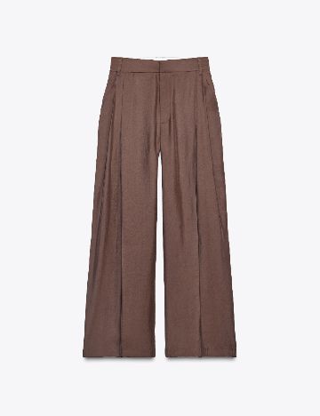 Pantaloni Zara, maro