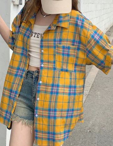 Camasa Oversize Dazy, mix culori