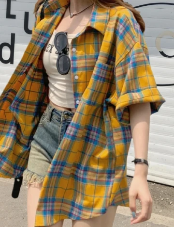 Camasa Oversize Dazy, mix culori