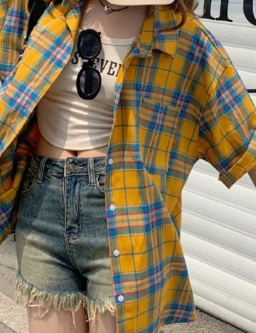 Camasa Oversize Dazy, mix culori