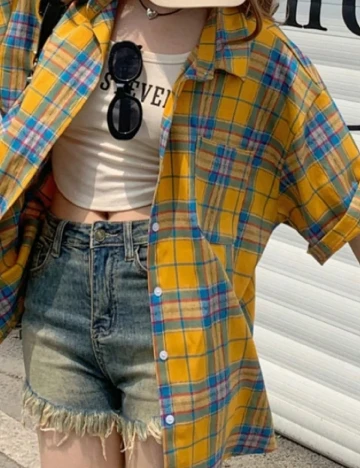 Camasa Oversize Dazy, mix culori